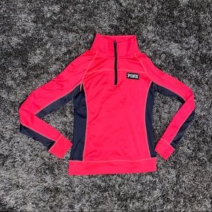 XS VICTORIA SECRET PINK half zip top